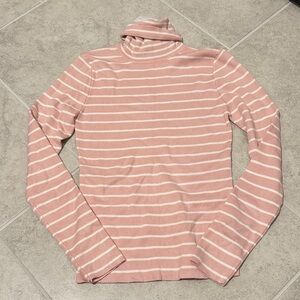 Forever 21 Pink and White Striped Sweater